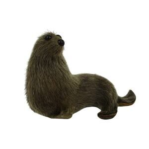 Sea Otter, Animal, Realistic Toy Figure, 4" x 2.75" Leather and Fur?